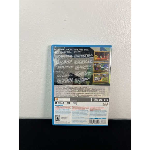 Minecraft (Nintendo Wii U Edition, 2016) w Super Mario Mash Up ~ Missing Manual - Picture 2 of 9